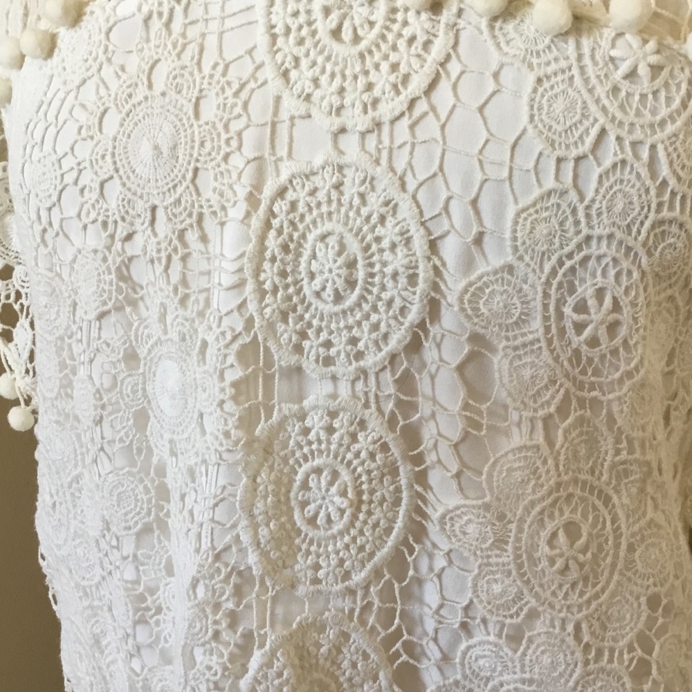 Revolve Tularosa Clayton Lace Pom Pom Top - Picture 4 of 12